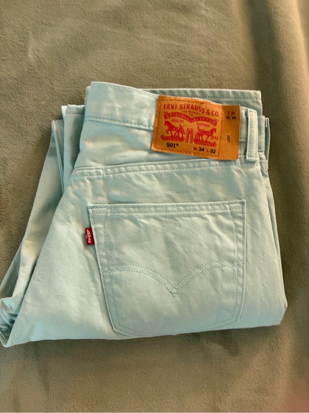 Levi's Men's Straight Jeans in Light Blue Wash